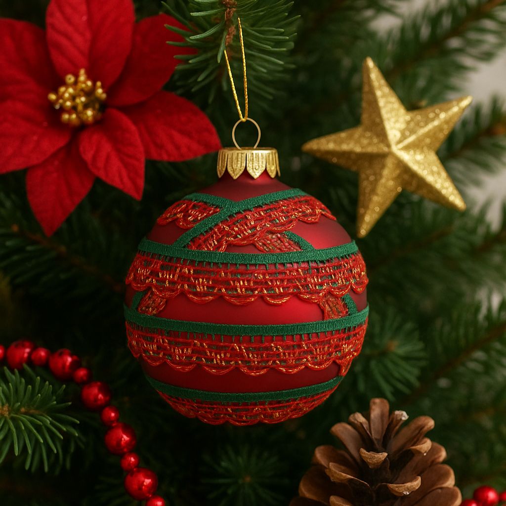 RENDA MANUALIDADES 9mm VERMELHO/VERDE/OURO 10m RENDA MANUALIDADES 9mm VERMELHO/VERDE/OURO 10m