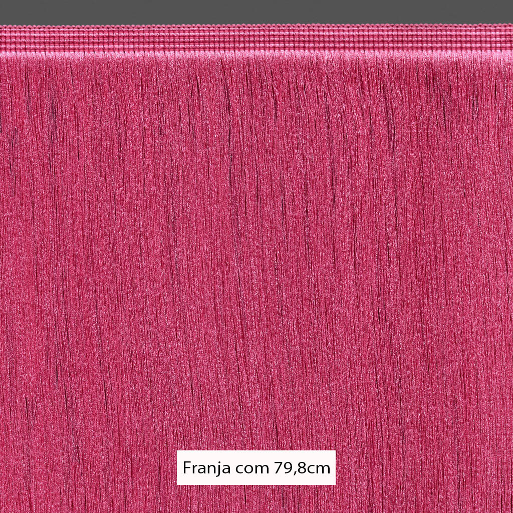 Franja Rosa FRANJA MÉDIA LISA 79,8cm ROSA 10m - FB do Brasil