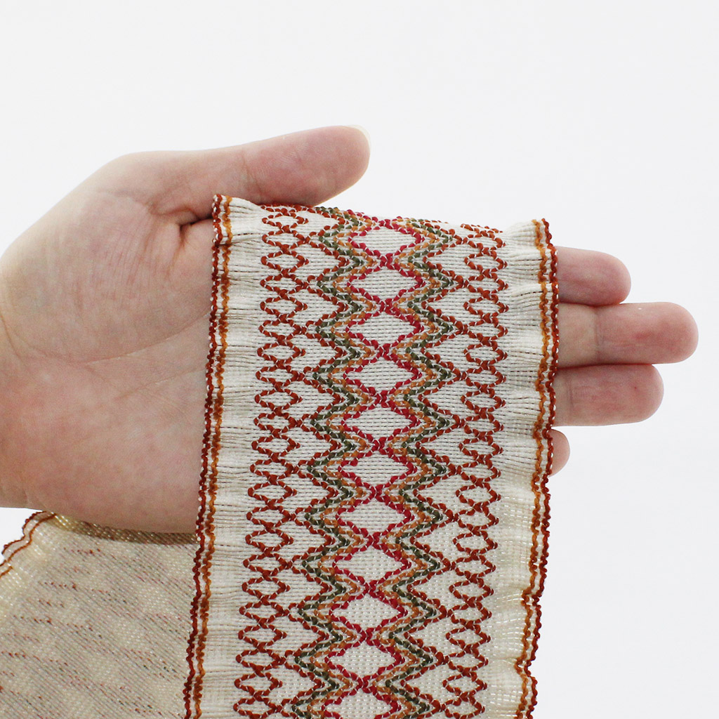 ELÁSTICO ÉTNICO BABADO ZOE 8,3cm AREIA/CONHAQUE/LARANJA/VERDE/VINHO 25m ELÁSTICO ÉTNICO BABADO ZOE 8,3cm AREIA/CONHAQUE/LARANJA/VERDE/VINHO 25m