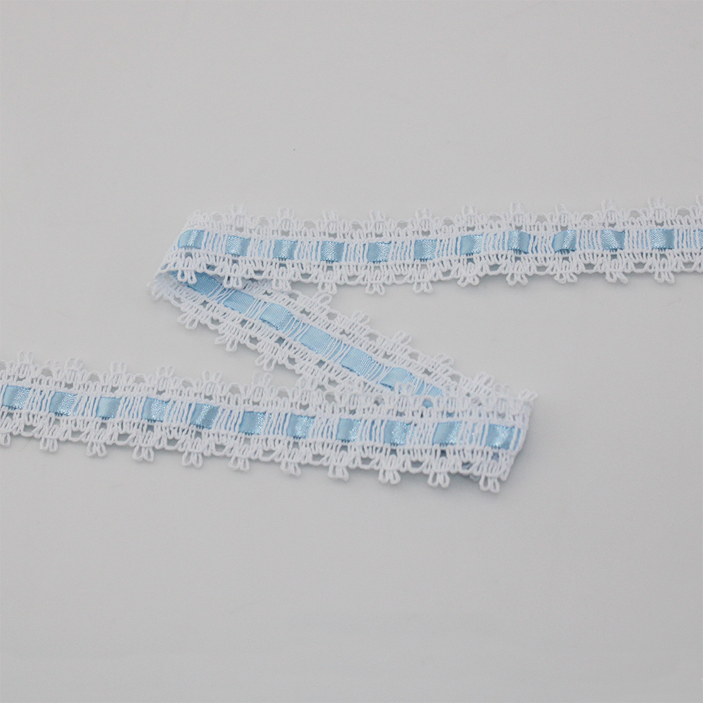 ENTREMEIO PASSA FITA ALAGOAS 3,1cm BRANCO/FITA AZUL 30m ENTREMEIO PASSA FITA ALAGOAS 3,1cm BRANCO/FITA AZUL 30m