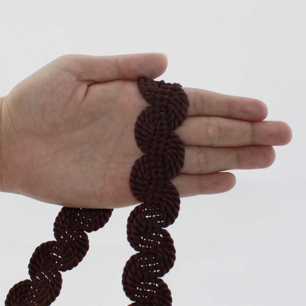 PASSAMANARIA SIANINHA CORDÃO 3cm MARROM 20m PASSAMANARIA SIANINHA CORDÃO 3cm MARROM 20m