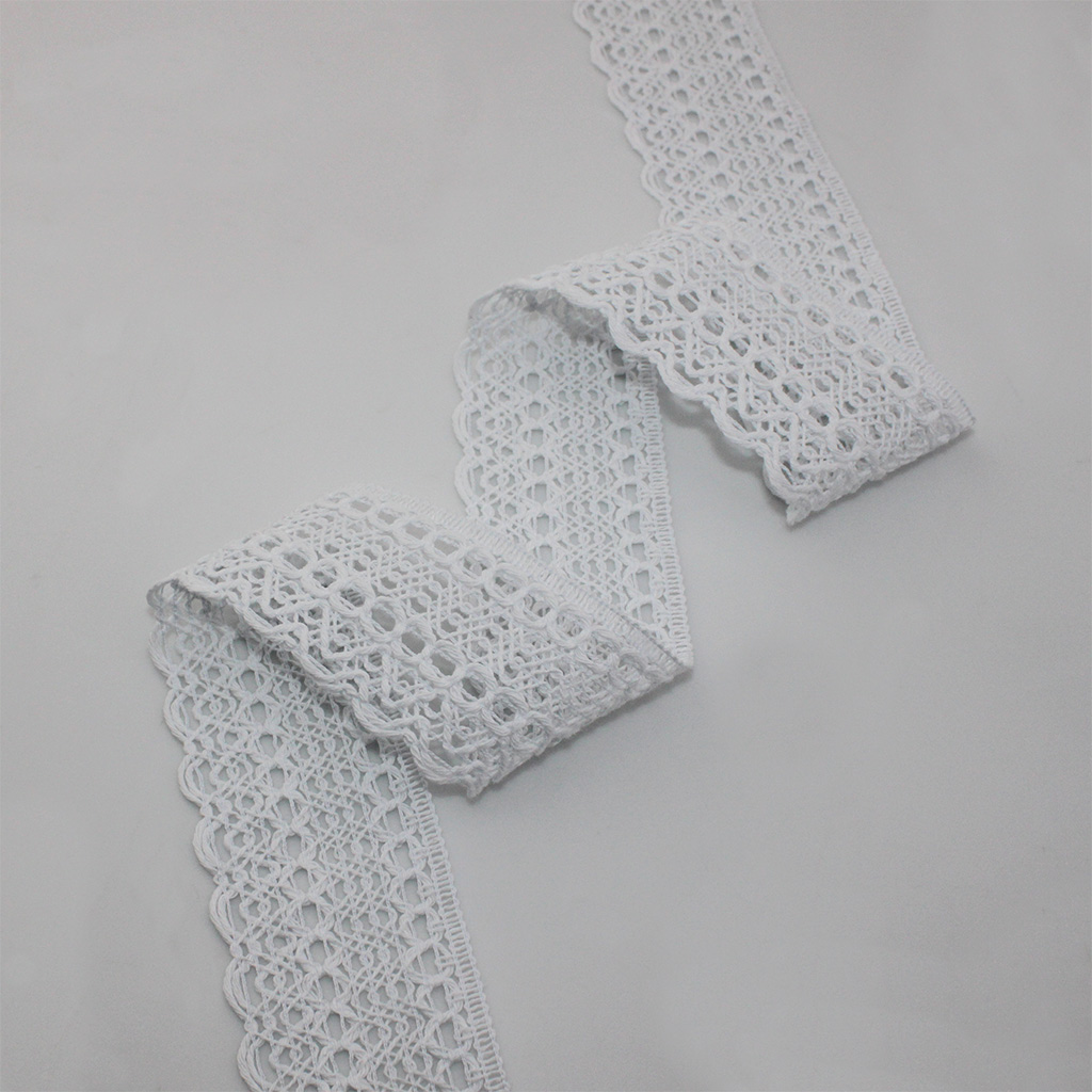 RENDA BOLINHA 5,3cm BRANCO RENDA BOLINHA 5,3cm BRANCO