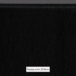 FRANJA MÉDIA LISA 29,8cm PRETO 10m