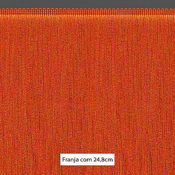 FRANJA MÉDIA LISA 24,8cm LARANJA 10m