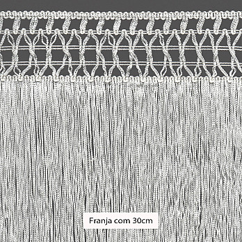 FRANJA MACRAME 30cm SEM BENEFICIAMENTO 10m