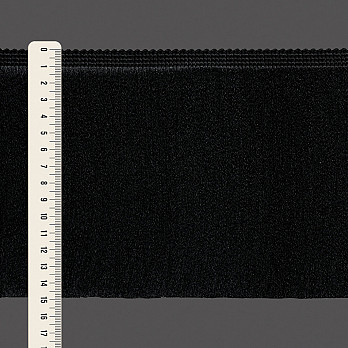 FRANJA MÉDIA LISA 14,9cm PRETO 10m
