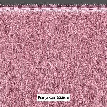 FRANJA ESPESSA LISA 33,8cm ROSA 10m