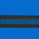 PONTO PALITO BRILHANTE 3cm PRETO 50m