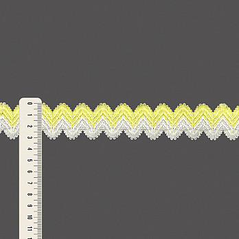 ELÁSTICO SIANINHA LISTRADO DUO 3,1cm CHAMPAGNE/AMARELO CLARO 20m