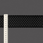 ENTREMEIO ONDULADO FLORENZA 6,1cm PRETO 30m