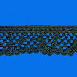 RENDA VINTAGE SIMPLES 3,5cm PRETO 30m
