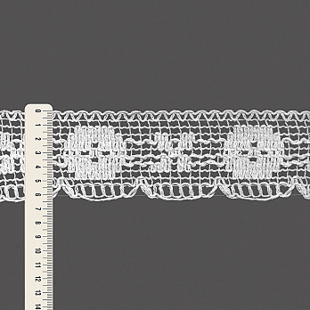 RENDA IPANEMA 6,4cm BRANCO 30m