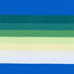 ELÁSTICO DEGRADÊ 8,5cm TONS VERDE/CHAMPAGNE/BRANCO 25m