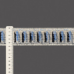 PASSAMANARIA DESFIADA TEXTURIZADA 4,8cm CRU/AZUL 20m