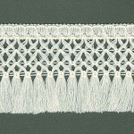 FRANJA MACRAME 7,3cm CHAMPAGNE 10m