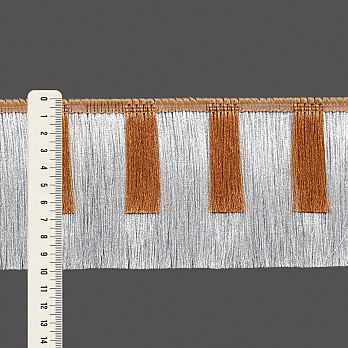 FRANJA MÉDIA EM CAMADAS 9,9cm BEGE/SEM BENEFICIAMENTO 10m
