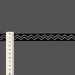 FITA RÍGIDA ZIG ZAG 1,8cm PRETO/SEM BENEFICIAMENTO 20m