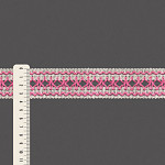 ENTREMEIO FLOR 3,6cm CRU/ROSA  30m