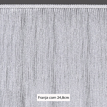 FRANJA FINA LISA 24,8cm BRANCO 10m