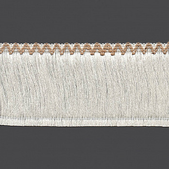 FRANJA LISA CABEÇA ZIG ZAG 10cm JUTA/CHAMPAGNE 10m