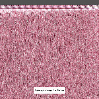 FRANJA ESPESSA LISA 27,8cm ROSA 10m