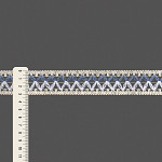ENTREMEIO X FILIPA 3,1cm CRU/AZUL CÉU/BRANCO 30m