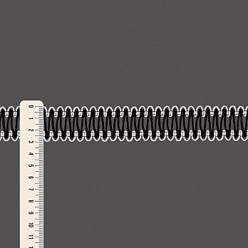 ELÁSTICO PALITO 3cm PRETO/BRANCO 25m
