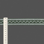 ENTREMEIO BOLINHA ZIG ZAG 3,1cm VERDE/SEM BENEFICIAMENTO 30m