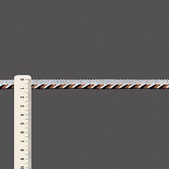 VIVO CORDÃO MÉDIO 1,1cm SEM BENEFICIAMENTO/PRETO/LARANJA ESCURO 20m