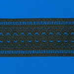 ENTREMEIO CROCHÊ 7,8cm PRETO 20m