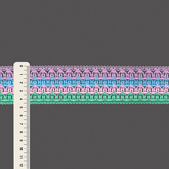 ENTREMEIO CROCHÊ CISSA 4,6cm LAVANDA/AZUL PASTEL/ROSA/VERDE 30m