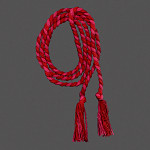 CORDÃO MÉDIO 7mm COM NÓ PARA PINGENTE PINK/VERMELHO 1,50m 1un