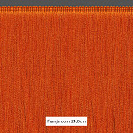 FRANJA MÉDIA LISA 24,8cm LARANJA 10m