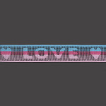 ENTREMEIO LOVE 3,4cm AZUL/PINK/ROSA 30m