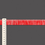 FRANJA LISA MOANA 2,5cm CRU/VERMELHO MAÇÃ 10m