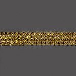 PASSAMANARIA PAETÊ SEXTAVADO TRANÇADO 3,6cm OURO 20m
