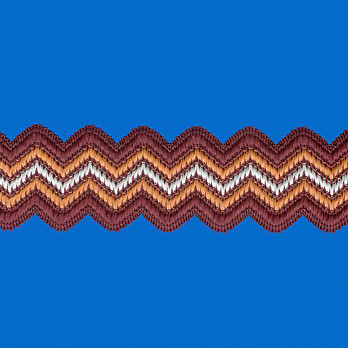 ELÁSTICO SIANINHA ZIGZAG 4,2cm MULTICOR 25m