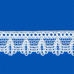 RENDA LEQUE 3,6cm BRANCO 30m