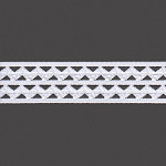 ELÁSTICO ZIGZAG LISTRADO 5,2cm BRANCO 25m