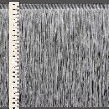 FRANJA FINA LISA 19,8cm CINZA 10m