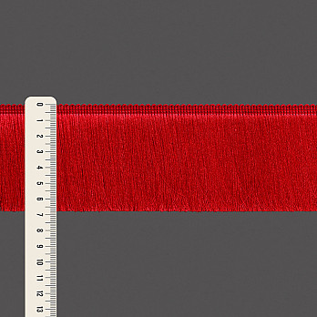 FRANJA ESPESSA LISA 6,8cm VERMELHO ROMÃ 10m