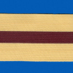 ELÁSTICO DUO 6,2cm AMARELO/VINHO 25m