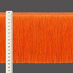 FRANJA FINA LISA 14,8cm LARANJA NEON 10m