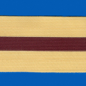 ELÁSTICO DUO 6,2cm AMARELO/VINHO 25m