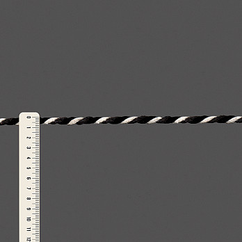 CORDÃO MÉDIO 7mm PRETO/MARROM/CRU 30m