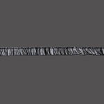 FRANJA LISA 1,6cm PRETO/BRANCO 10m