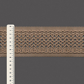 ENTREMEIO CROCHÊ CLARA 7,9cm CAMURÇA CLARO 30m