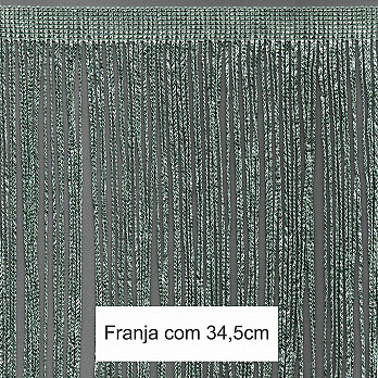 FRANJA VISCOSE 34,5cm VERDE 10m