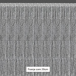 FRANJA VISCOSE 30cm SEM BENEFICIAMENTO/PRATA 10m
