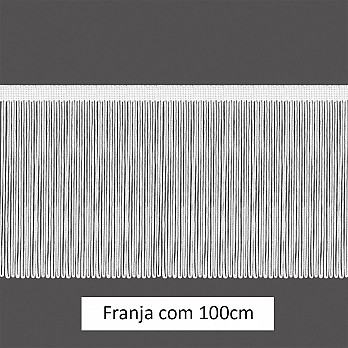 FRANJA VISCOSE 100cm BRANCO 10m